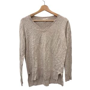 Maison Jules Beige V-Neck Sweater
